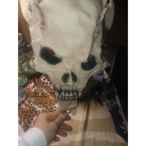 Vintage Devil Skeleton Skull Mask Latex Made Iin‎ Mexico Halloween